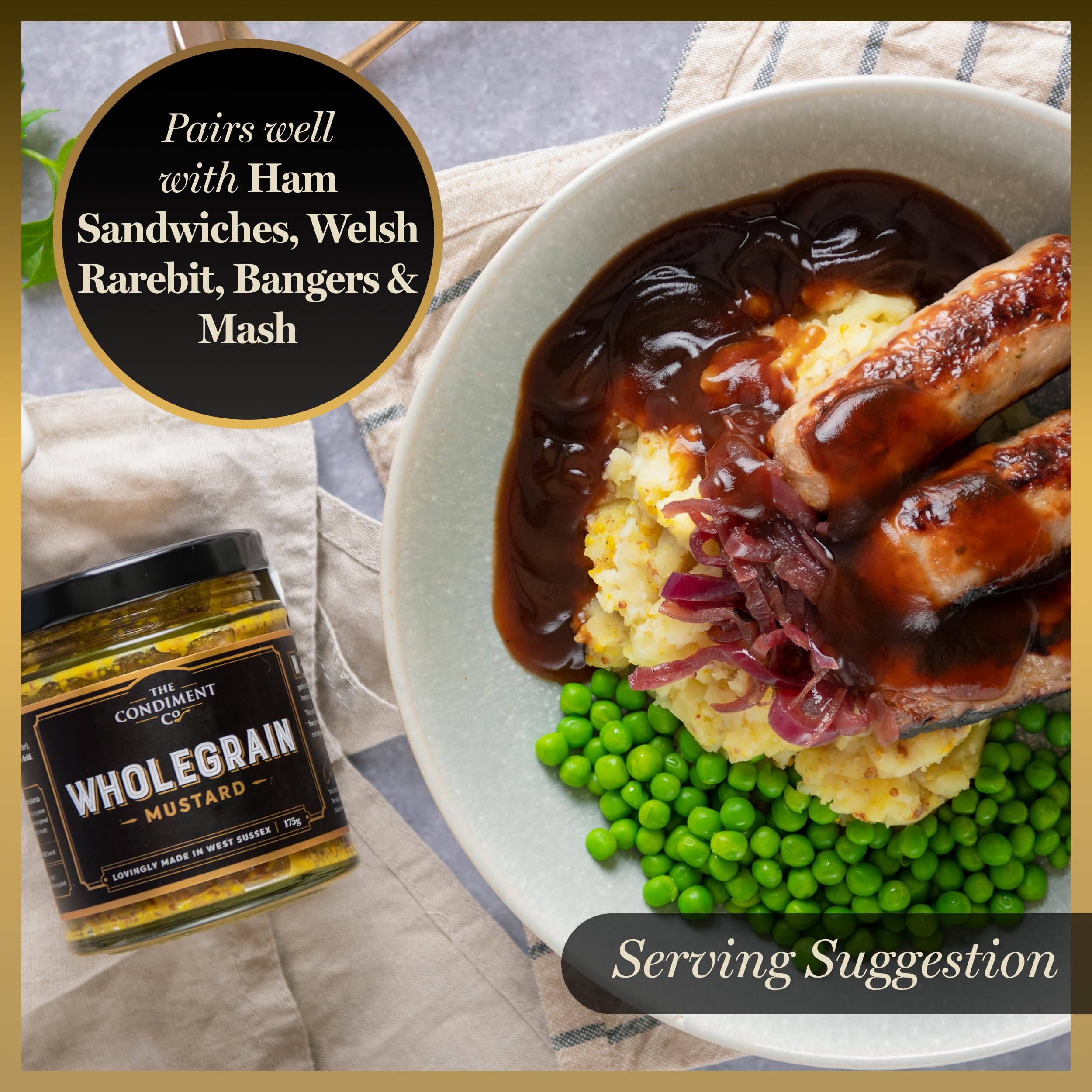 The Condiment Company Wholegrain Mustard - 175g 4