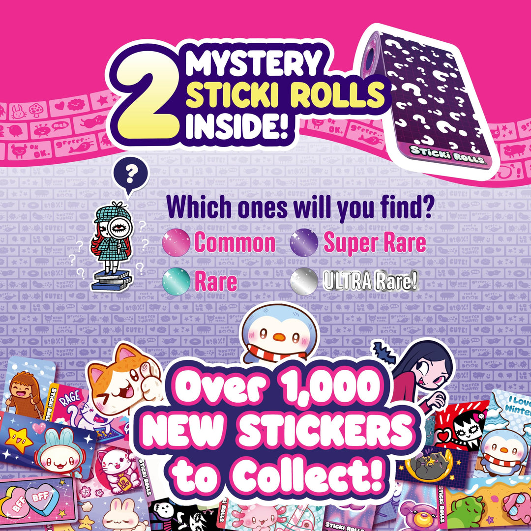 Sky Castle Sticki Rolls Sticki Bands Series 2 - Multicolor Holographic Sticker Bracelet Pack