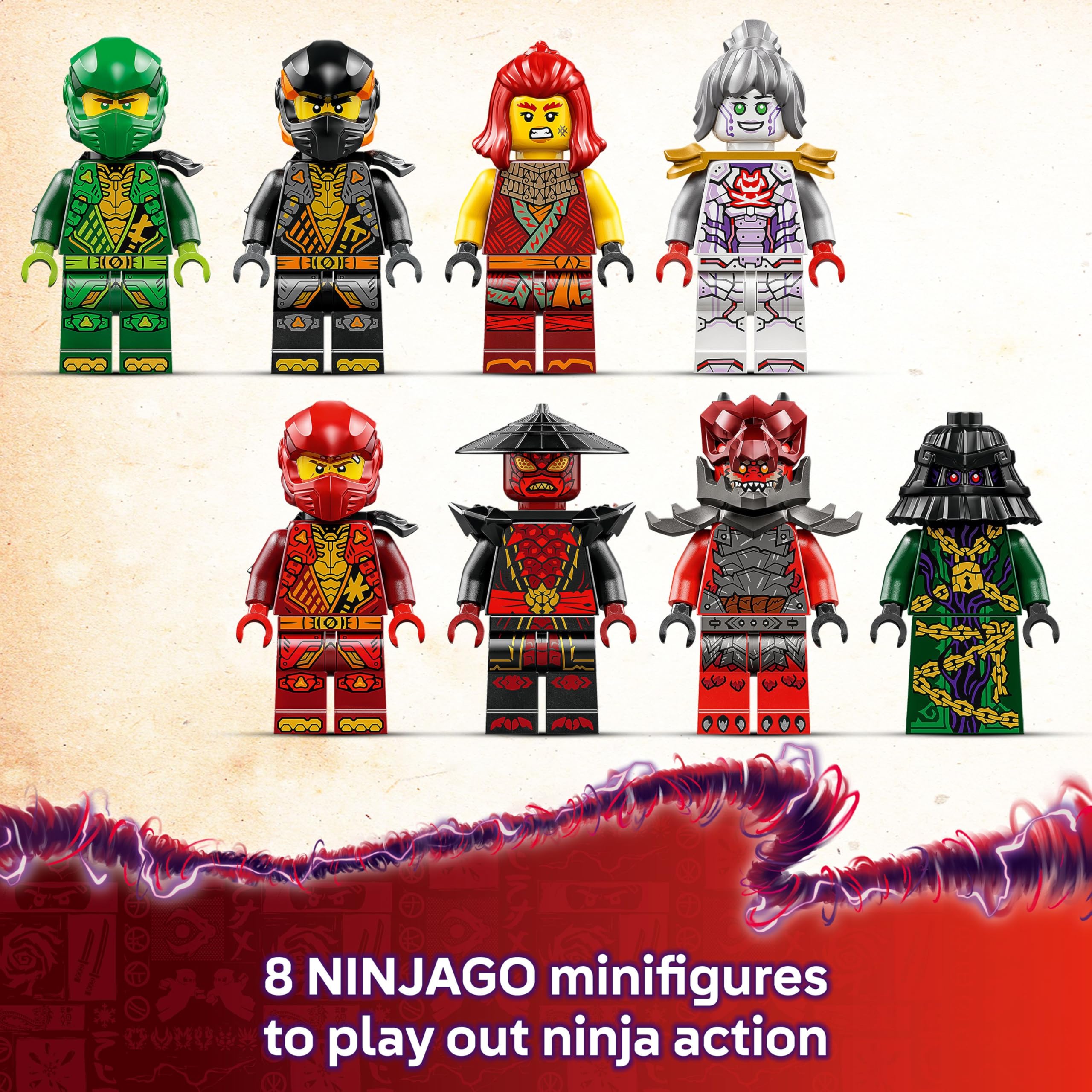 LEGO NINJAGO Arc Dragon of Focus Building Set 71836 with 8 Minifigures & Spinjitzu Spinner 5