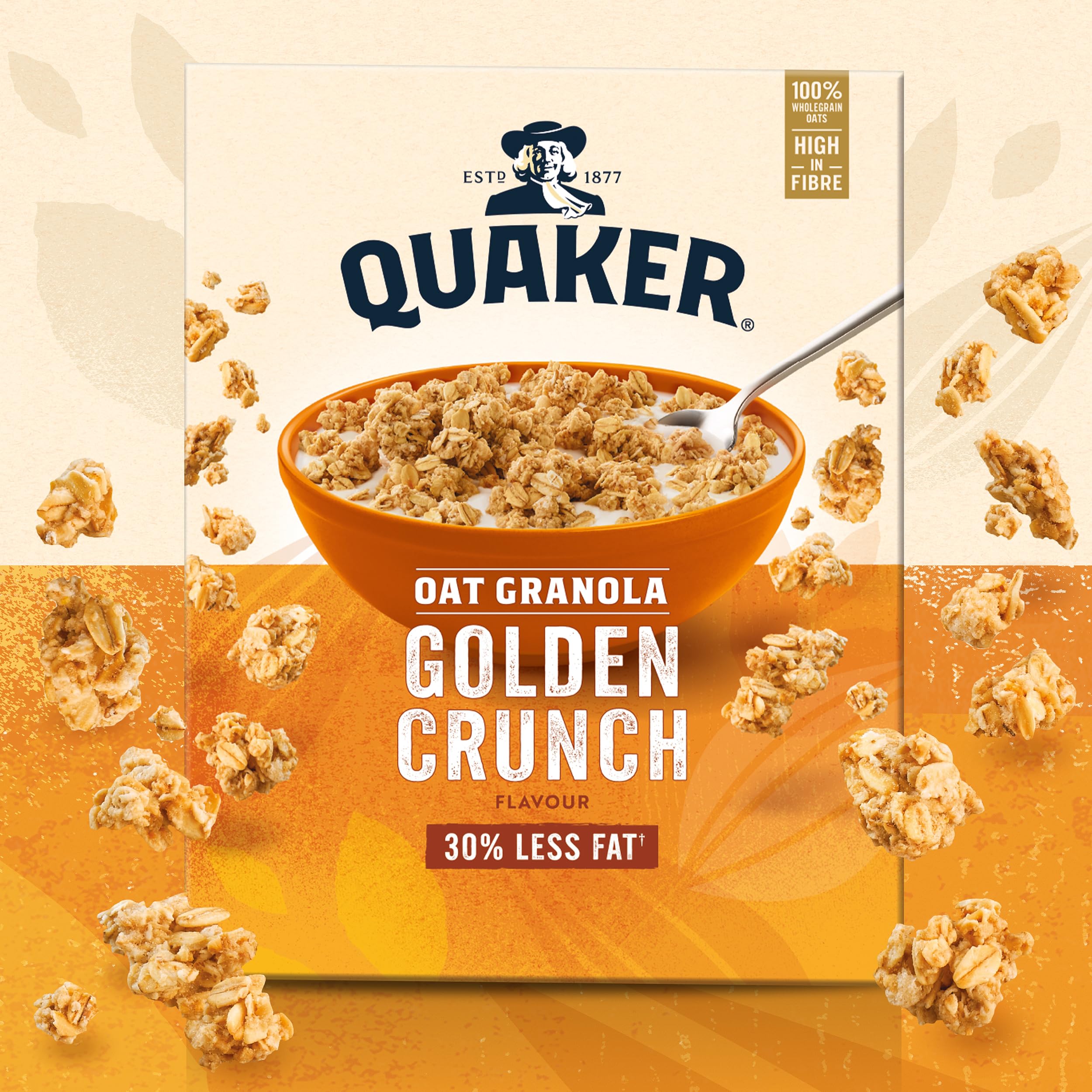 Quaker Golden Crunch Flavour Oat Granola, 500 g 7