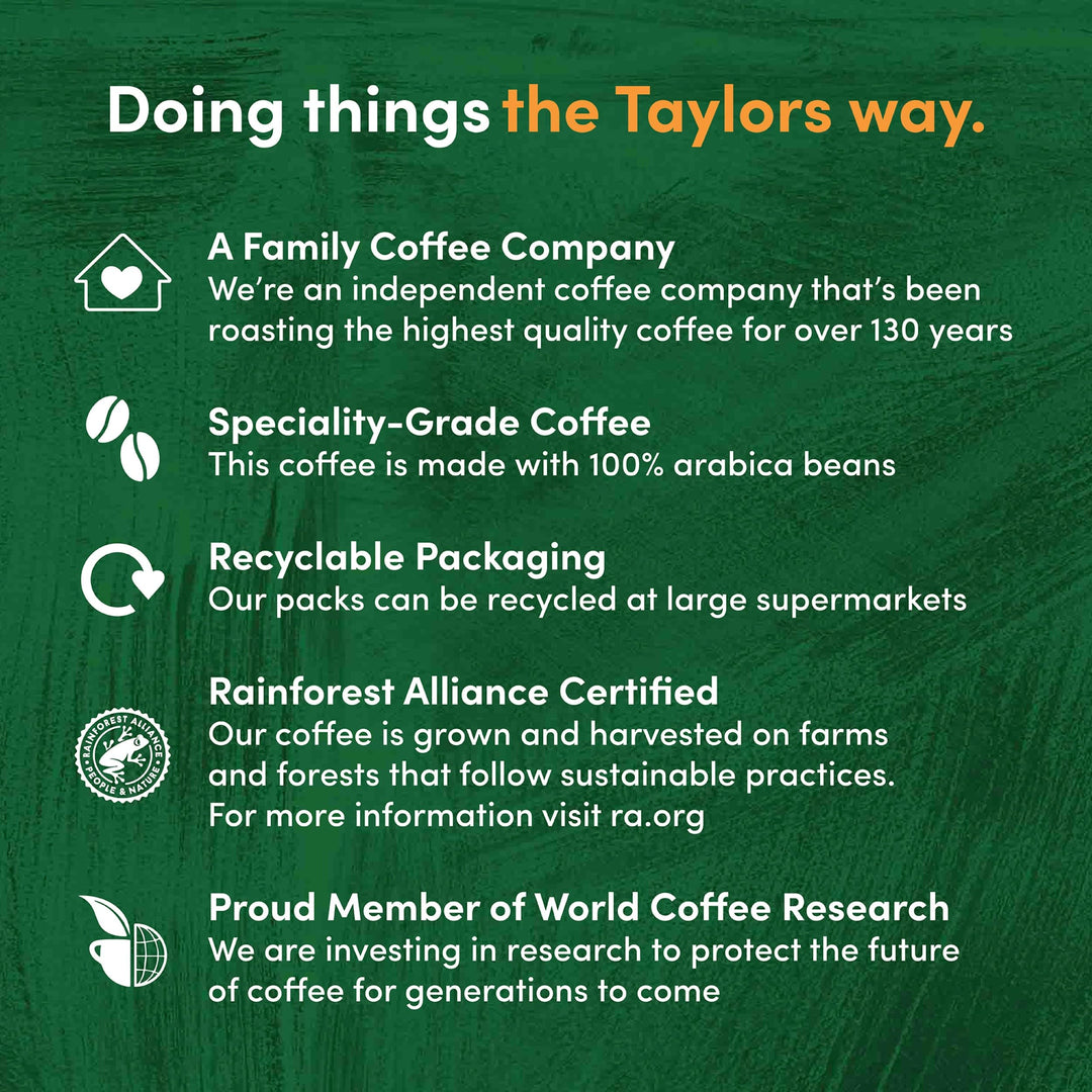 Taylors of Harrogate Lazy Sunday Ground Coffee, 400g (Pack of 3)