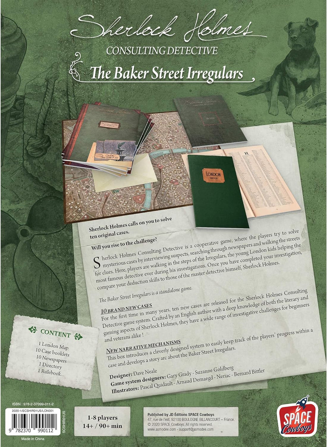 Space Cowboys Sherlock Holmes Consulting Detective: The Baker Street Irregulars Board Game