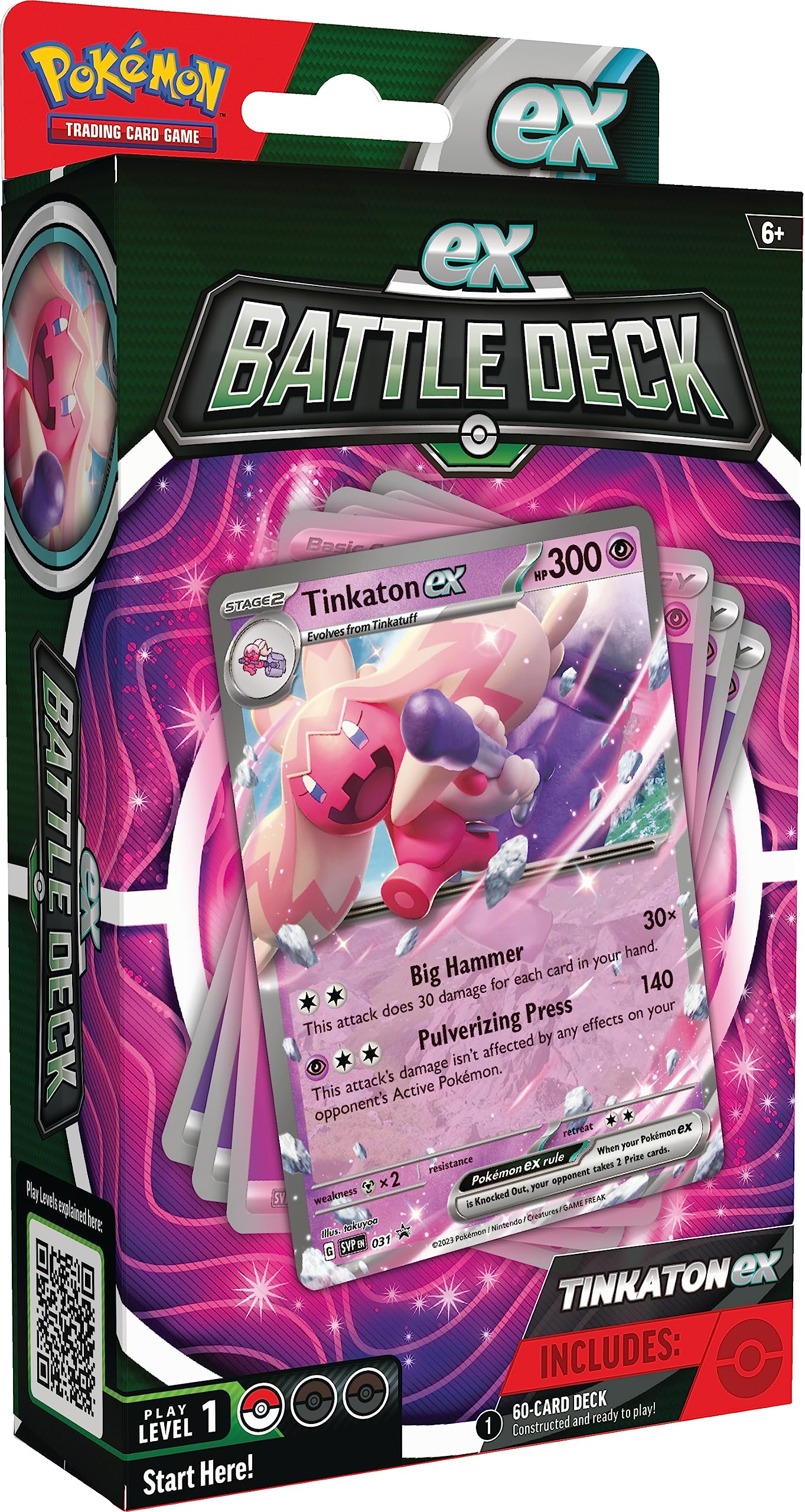 Pokémon Tinkaton ex Battle Deck - Ready-to-Play 60-Card Deck | Multicolor | Ages 6+ 1