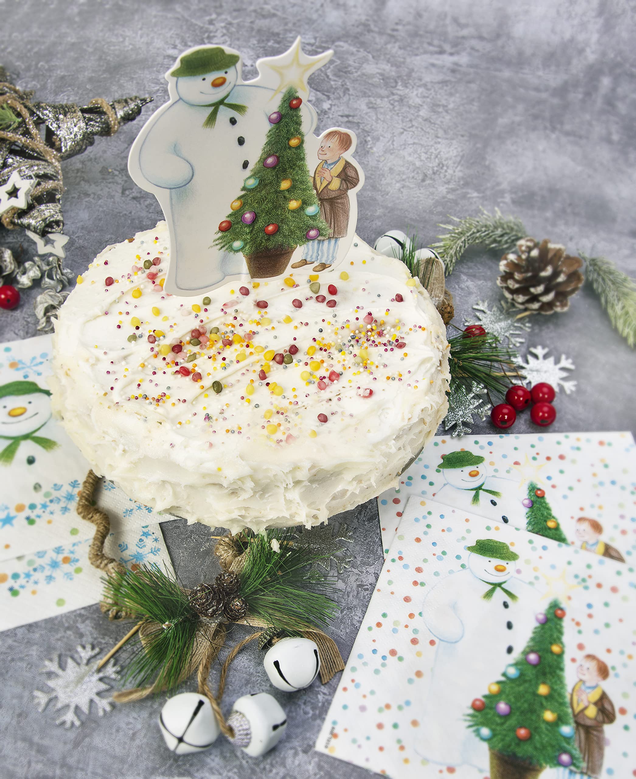 Anniversary House - The Snowman Festive Party Lunch Napkins 3-Ply, 33 cm, Multi-Colour 7