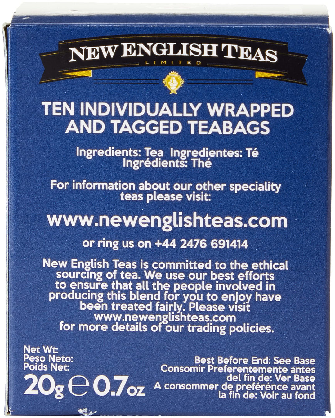 New English Teas Slogans Union Jack Tea Gift Pack - 30 Teabags (English Breakfast, Afternoon & Blend)
