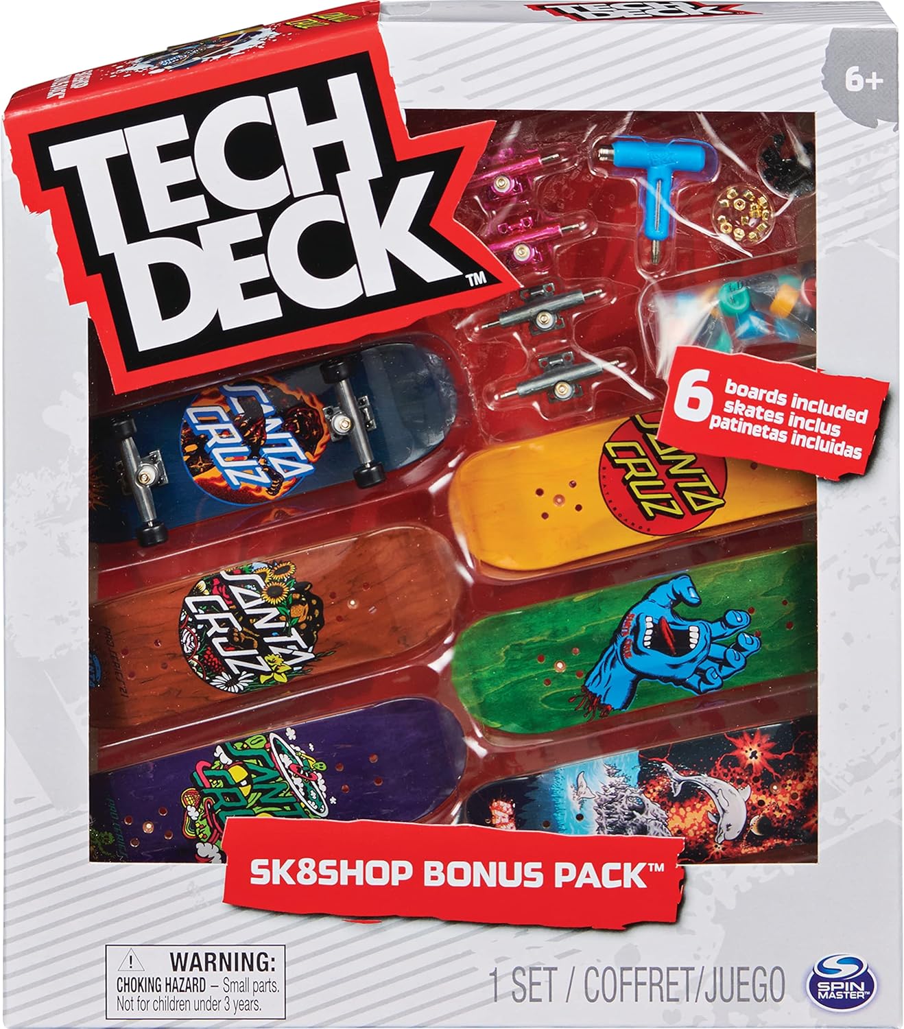 Tech Deck Sk8shop Bonus Pack - Build 6 Custom Fingerboards, Ages 6+ 1