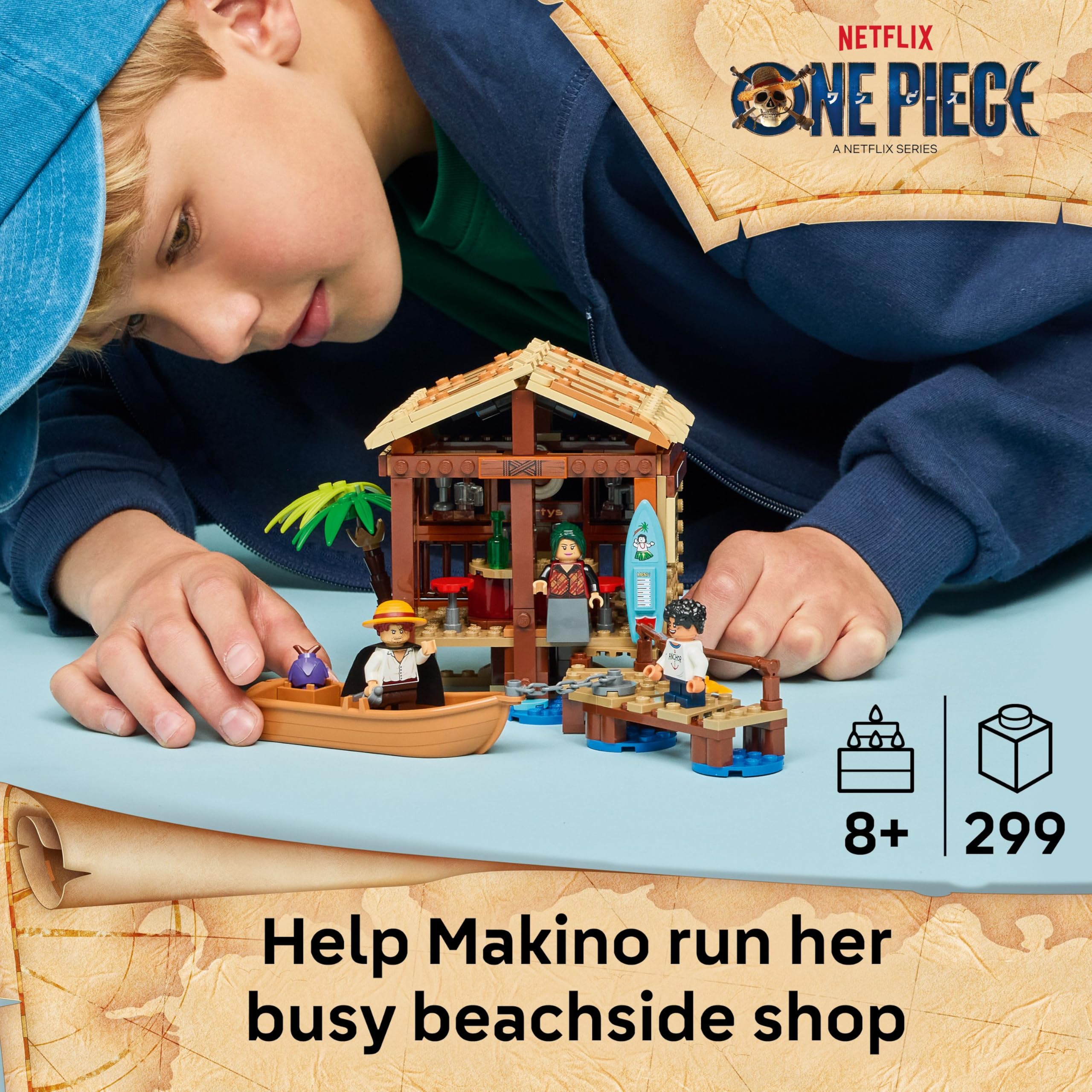 LEGO ONE PIECE Windmill Village Hut Building Set 75636 | Ages 8+ | Includes Luffy, Shanks & Makino Minifigures
