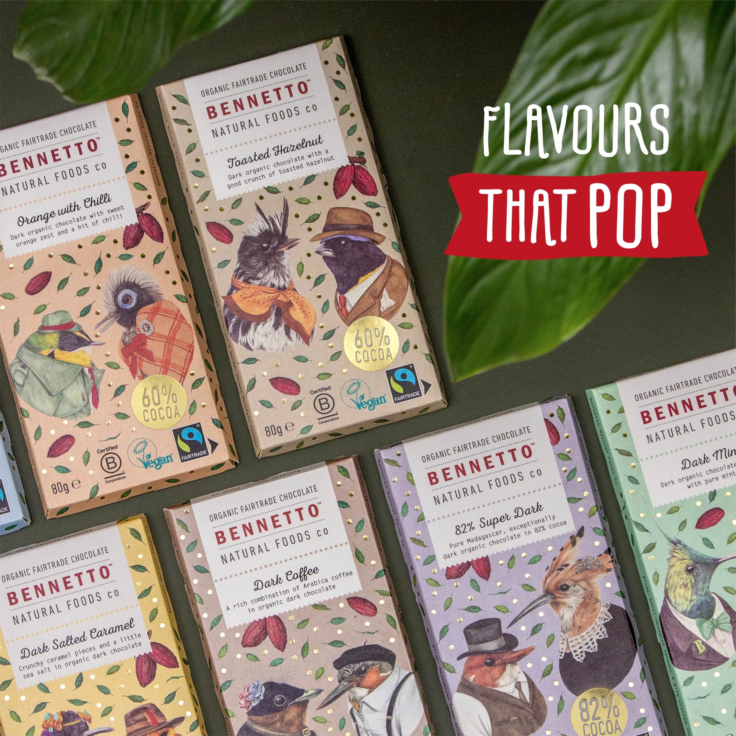 Bennetto 70% Organic Dark Rich Chocolate Bar - Single Origin Ecuador Cocoa, Vegan & Gluten-Free 6