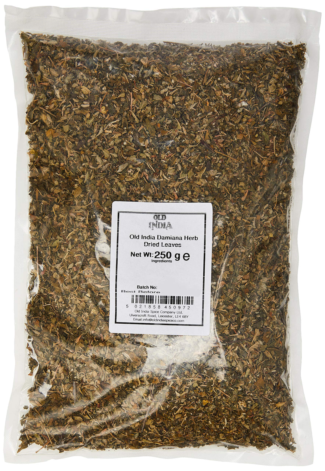 Old India Damiana Herb Dried Leaves 250g