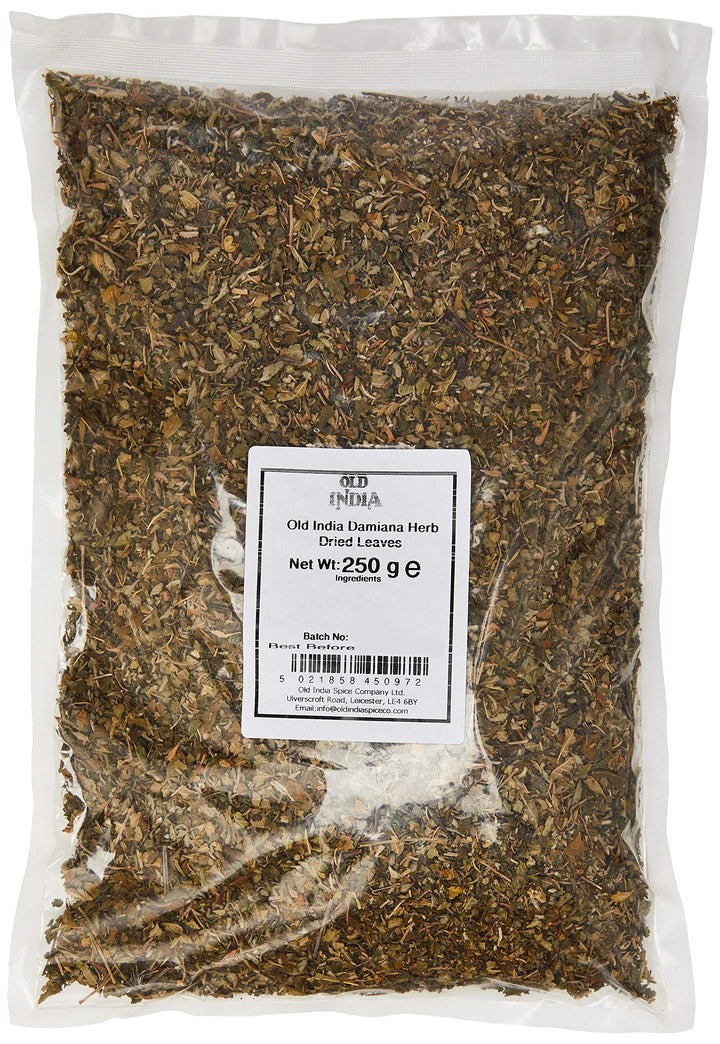Old India Damiana Herb Dried Leaves 250g
