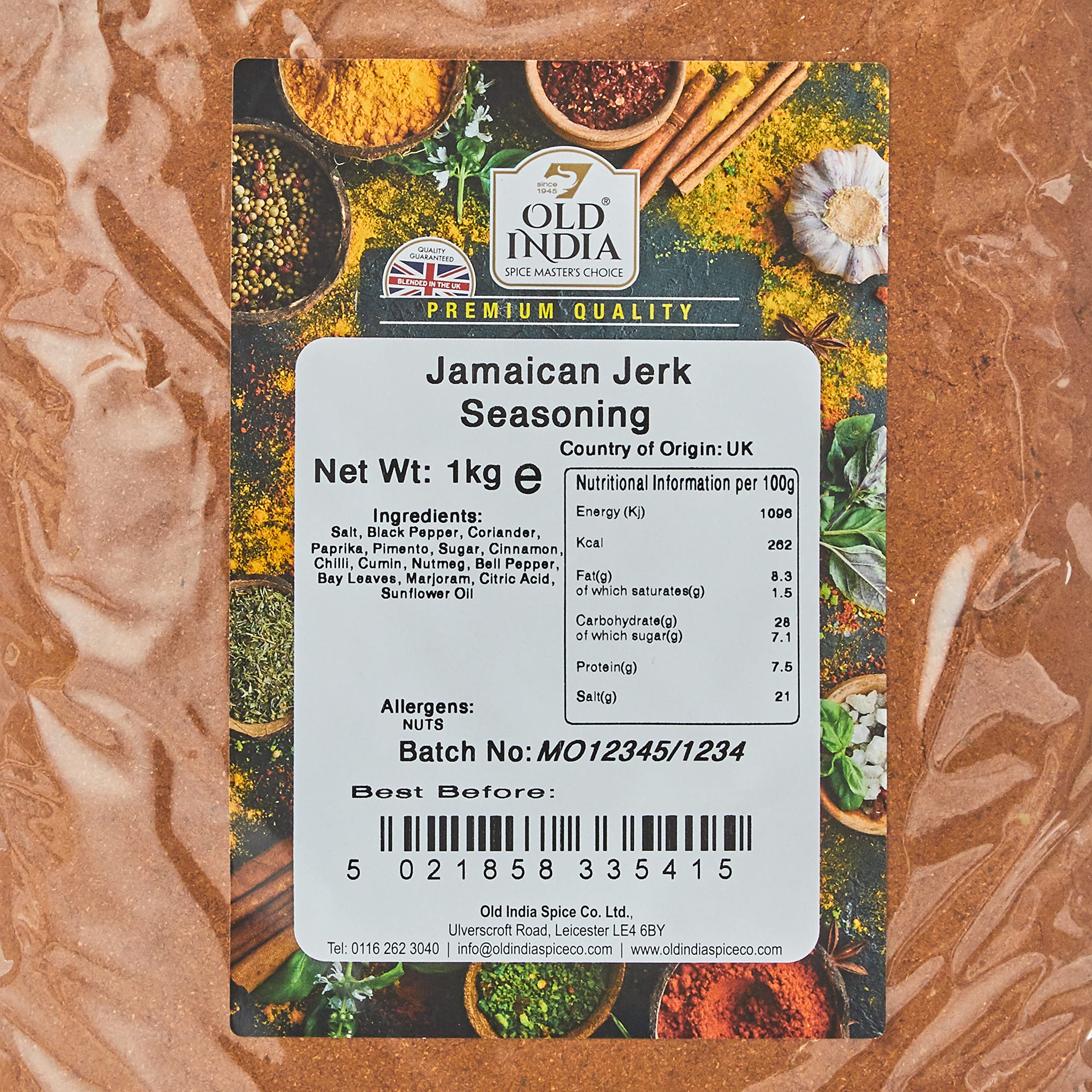 Old India Jamaican Jerk Seasoning Powder - 1 kg | 100% Natural & Additive Free 2