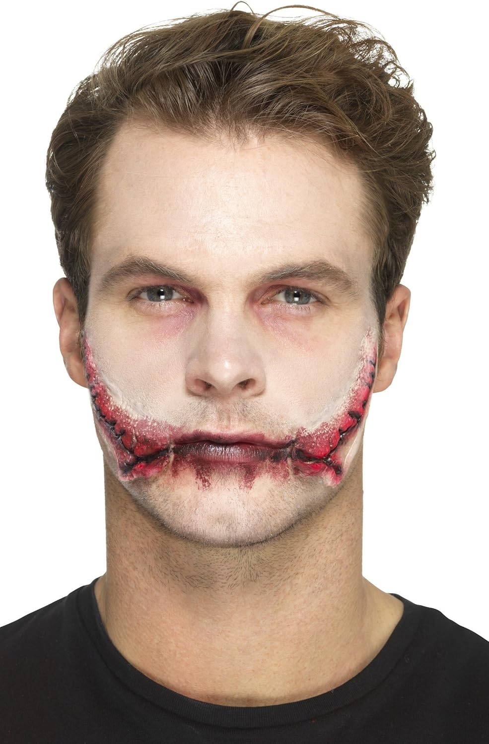 Smiffys Latex Stitched Smile Prosthetic with Adhesive 5