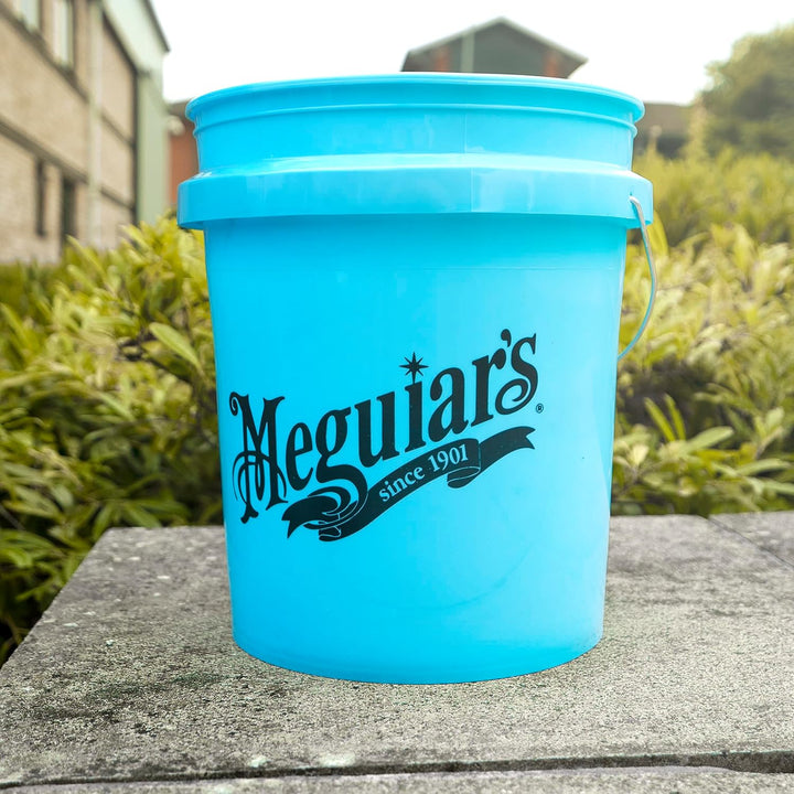 Meguiar's RG206 Blue Hybrid Ceramic Large Car Wash Bucket 5 US Gallon with Grit Guard Compatibility