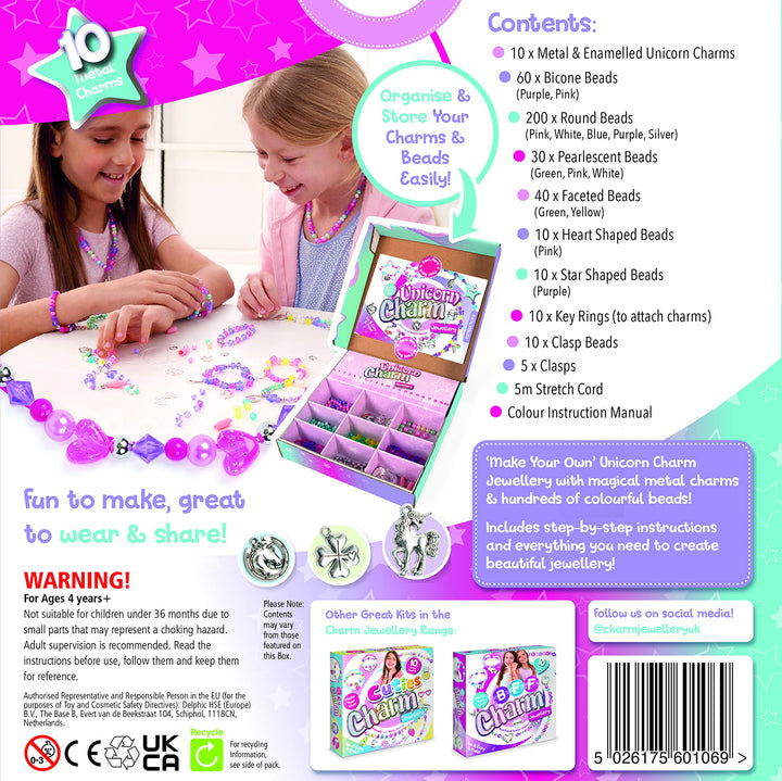 Craftbox CB806 Juego de bisutería de unicornio, mixto.