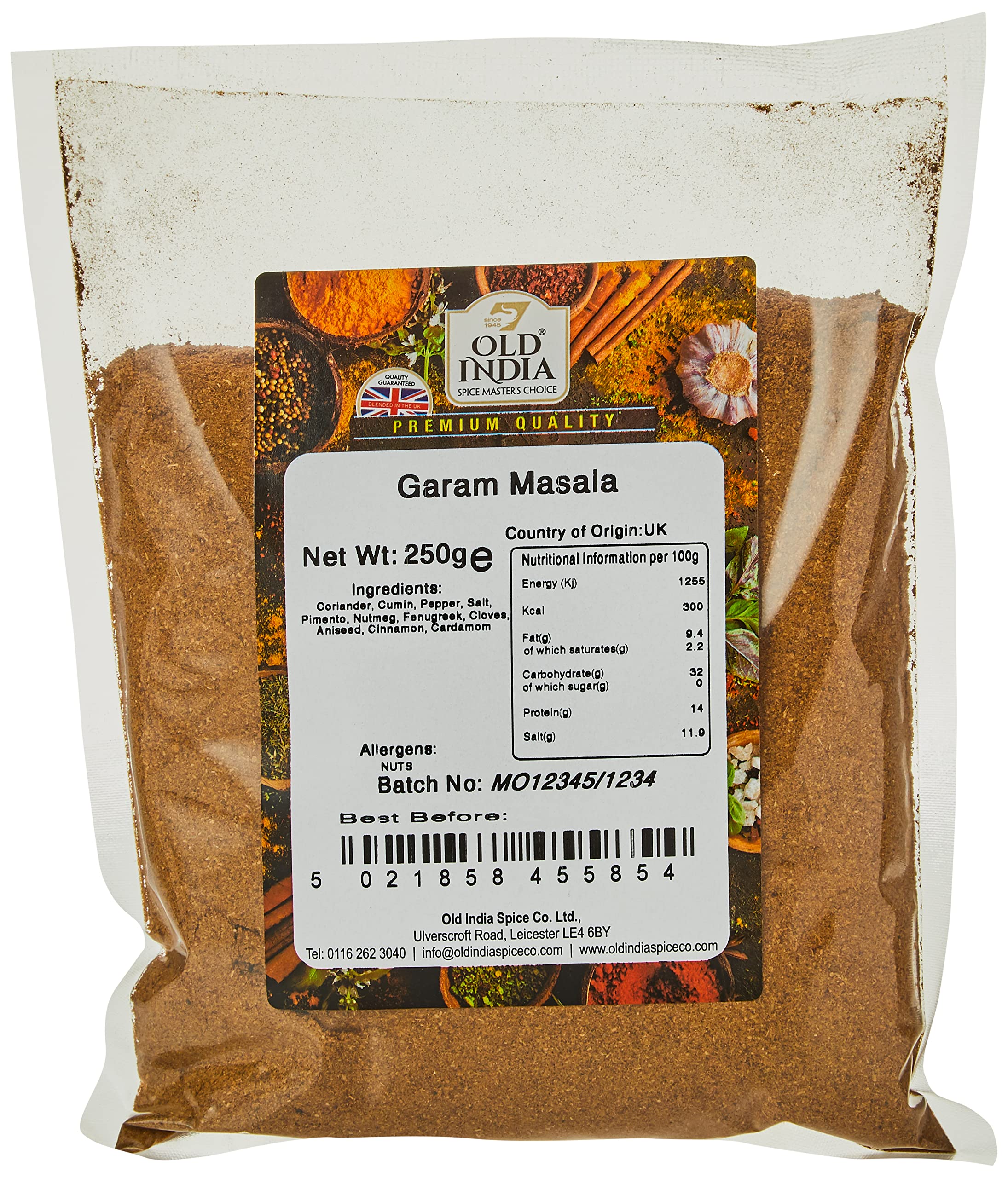 Old India Garam Masala Powder - 100% Natural, Additive & GMO Free | 250g Bag 1