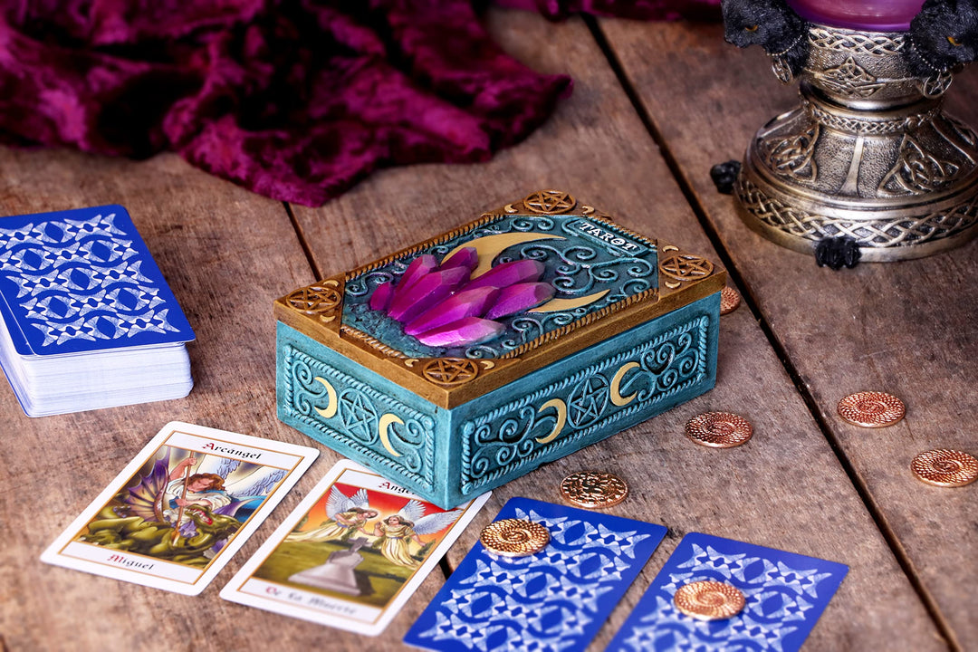Nemesis Now - Crystalline Tarot Box Blue 14.4cm
