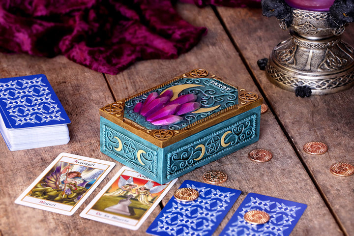 Nemesis Now - Crystalline Tarot Box Blue 14.4cm