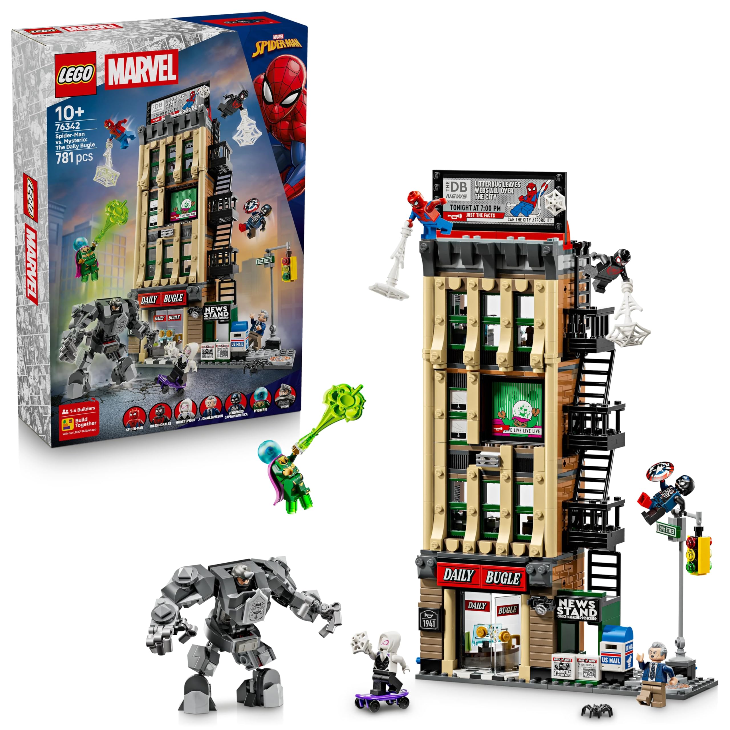 LEGO Marvel Spider-Man vs. Mysterio: The Daily Bugle Building Set 76342 | Ages 10+ 1