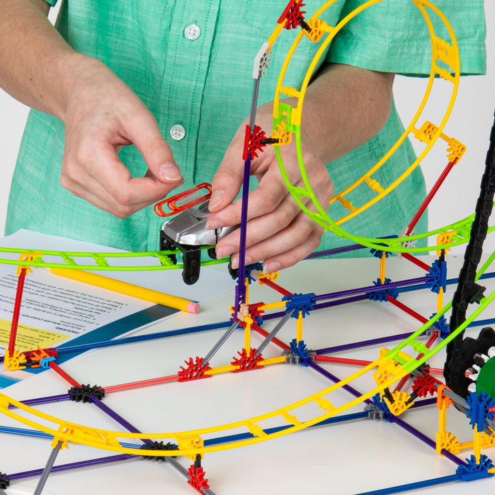 K"nex STEM Explorations Roller Coaster Building Set - Motorized Educational Playset for Ages 8+