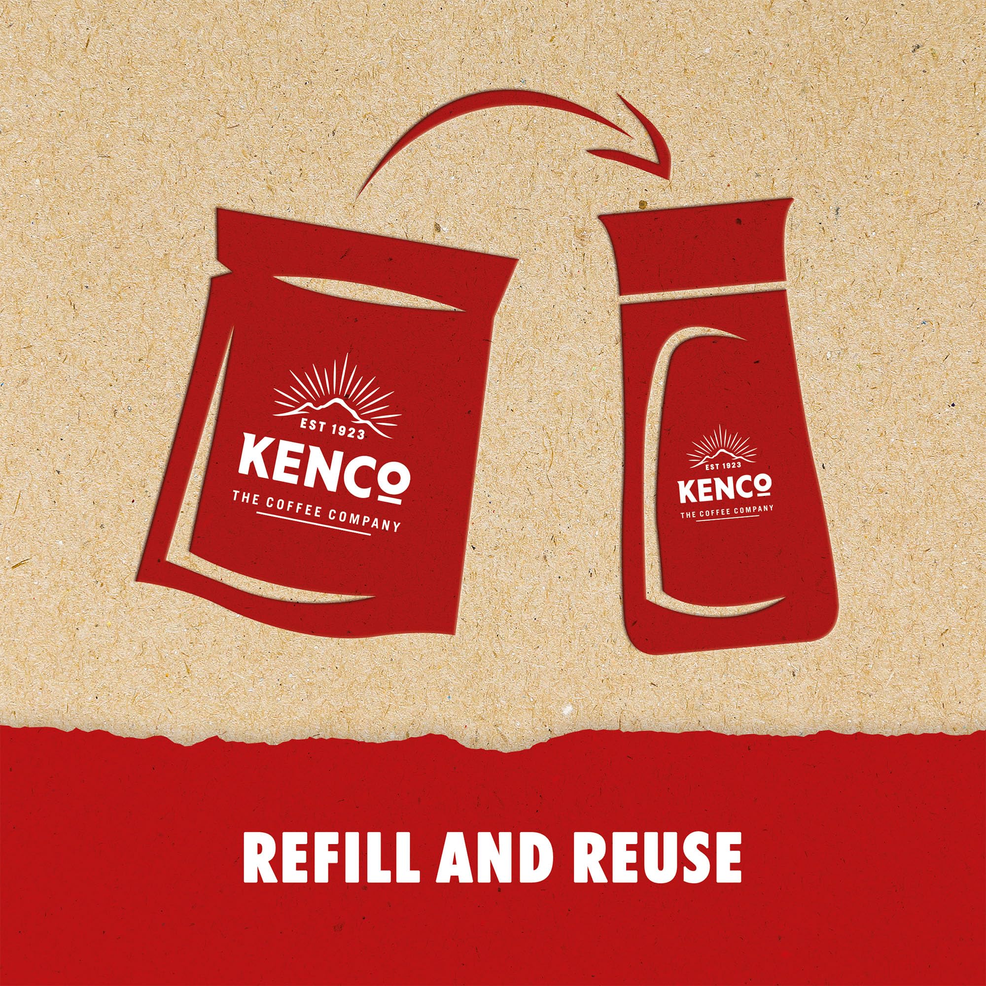 Kenco Rich Instant Coffee Refill - Full Flavoured Blend | 5 x 300g Packs | Home Recyclable Packaging 2