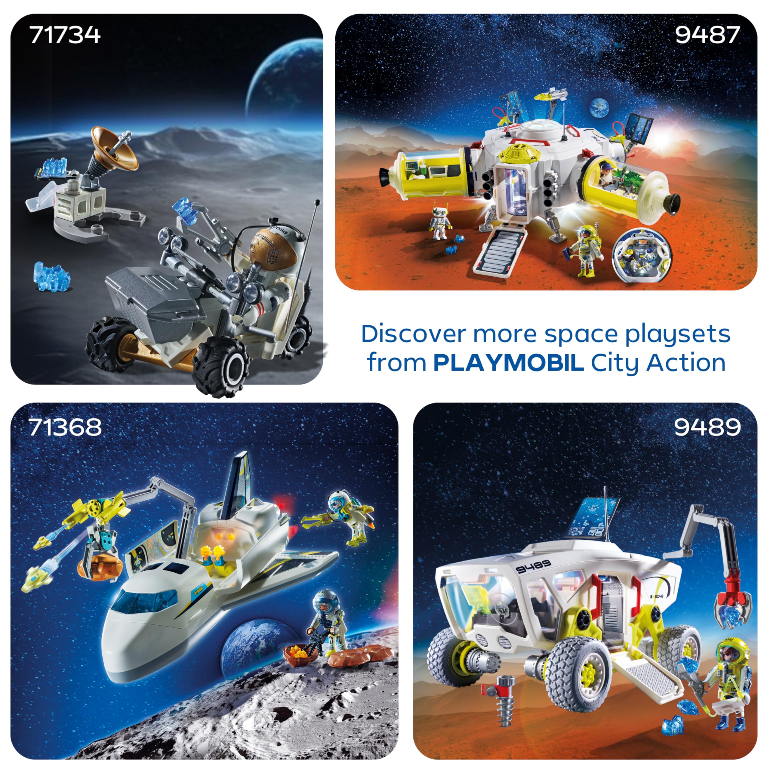 Playmobil Space ESA: Astronaut with Robot Playset | Mars Crawler | Ages 4+ | Model 72014 7
