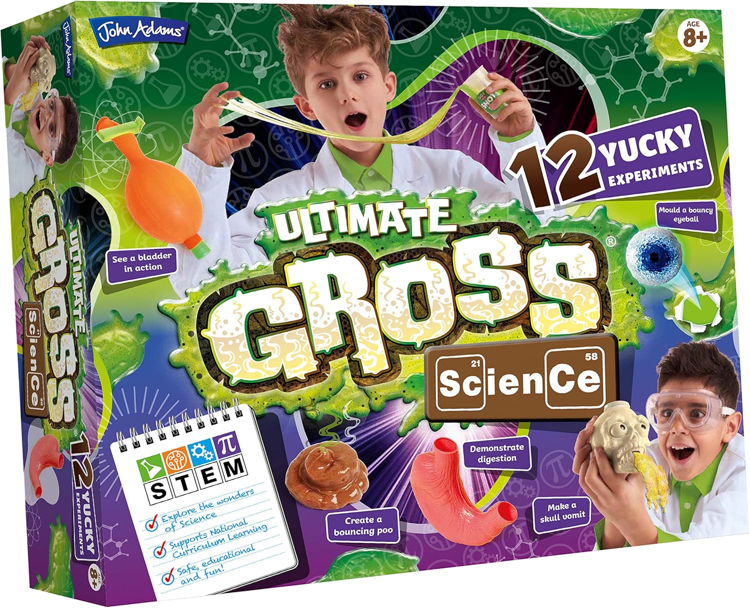 John Adams Ultimate Gross Science Playset - Educational Toy for Kids 8-10 Years 8