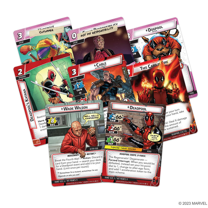 Fantasy Flight Games Marvel Champions: Deadpool Expanded Hero Pack Card Game
