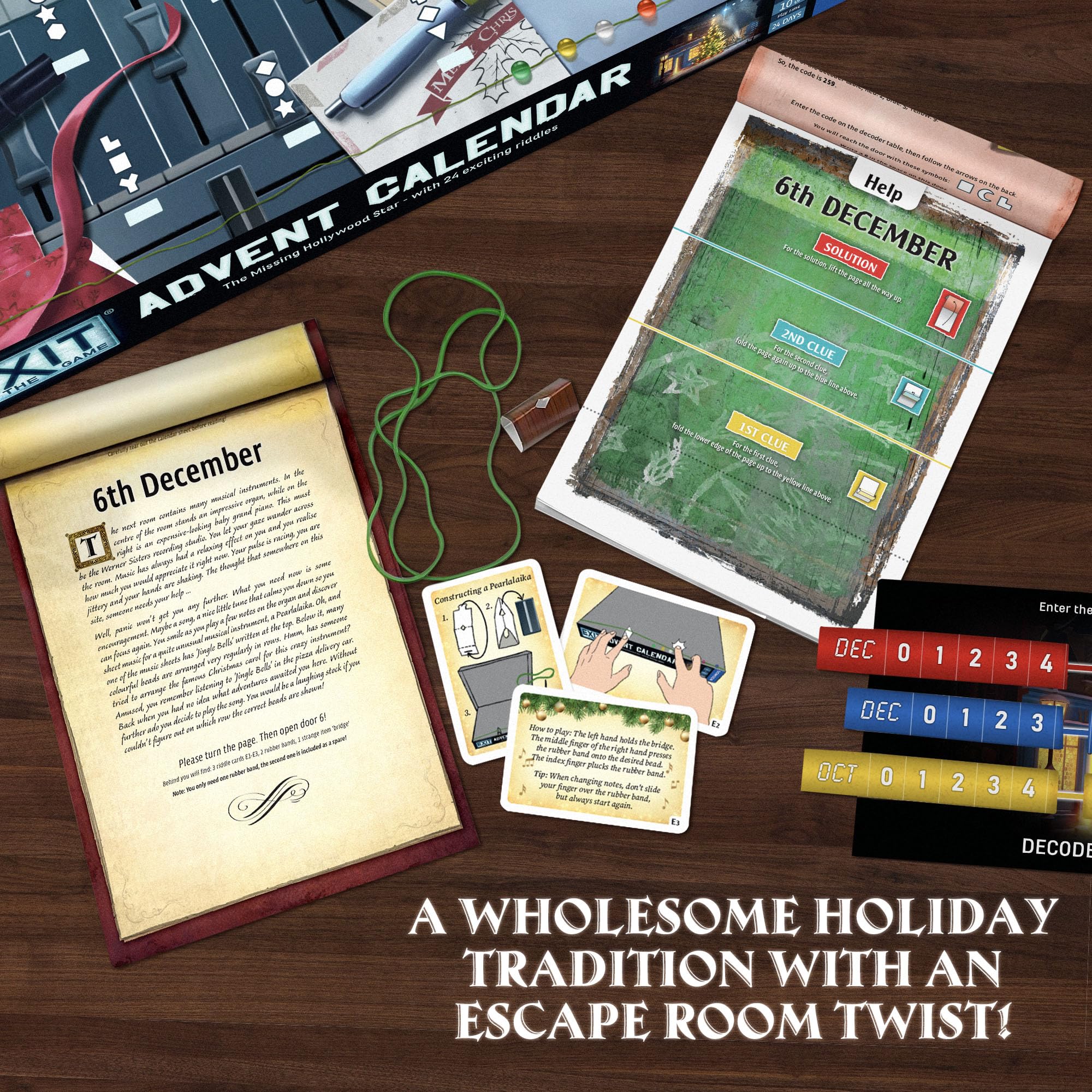 Thames & Kosmos EXIT: Advent Calendar - The Missing Hollywood Star Escape Room Game 6
