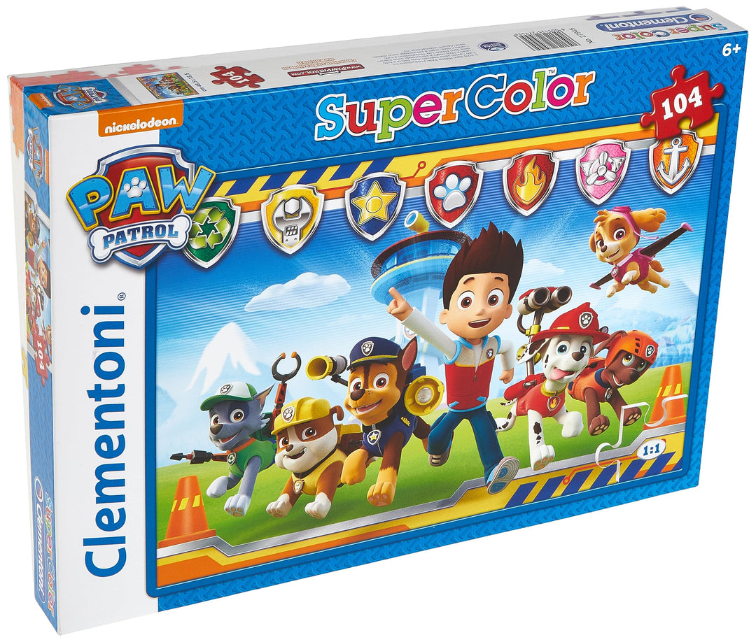 Clementoni Paw Patrol Supercolor Patrol 104-Piece Jigsaw Puzzle