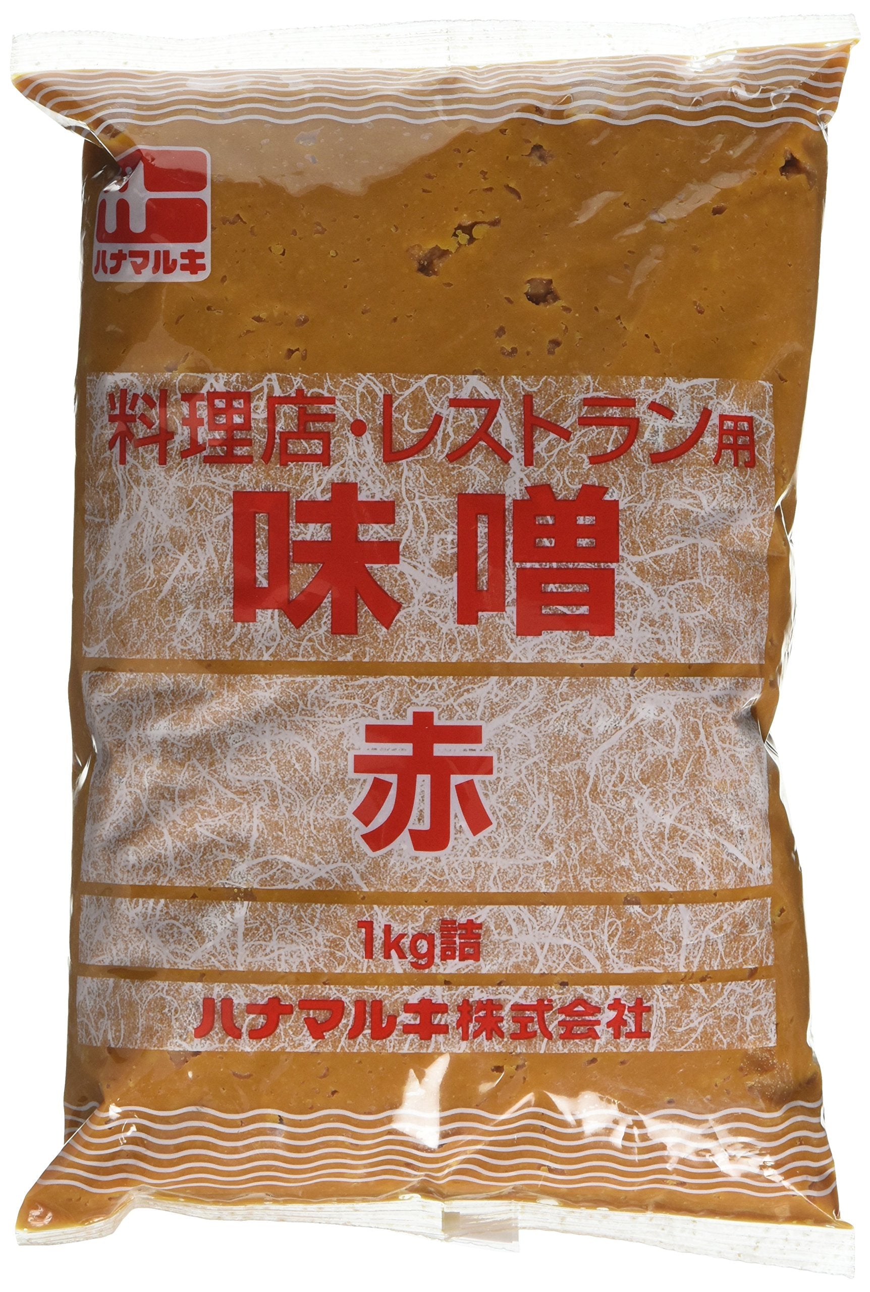 Hanamaruki Red Miso Paste 1kg - Traditional Japanese Aka Miso for Soups, Marinades & Sauces