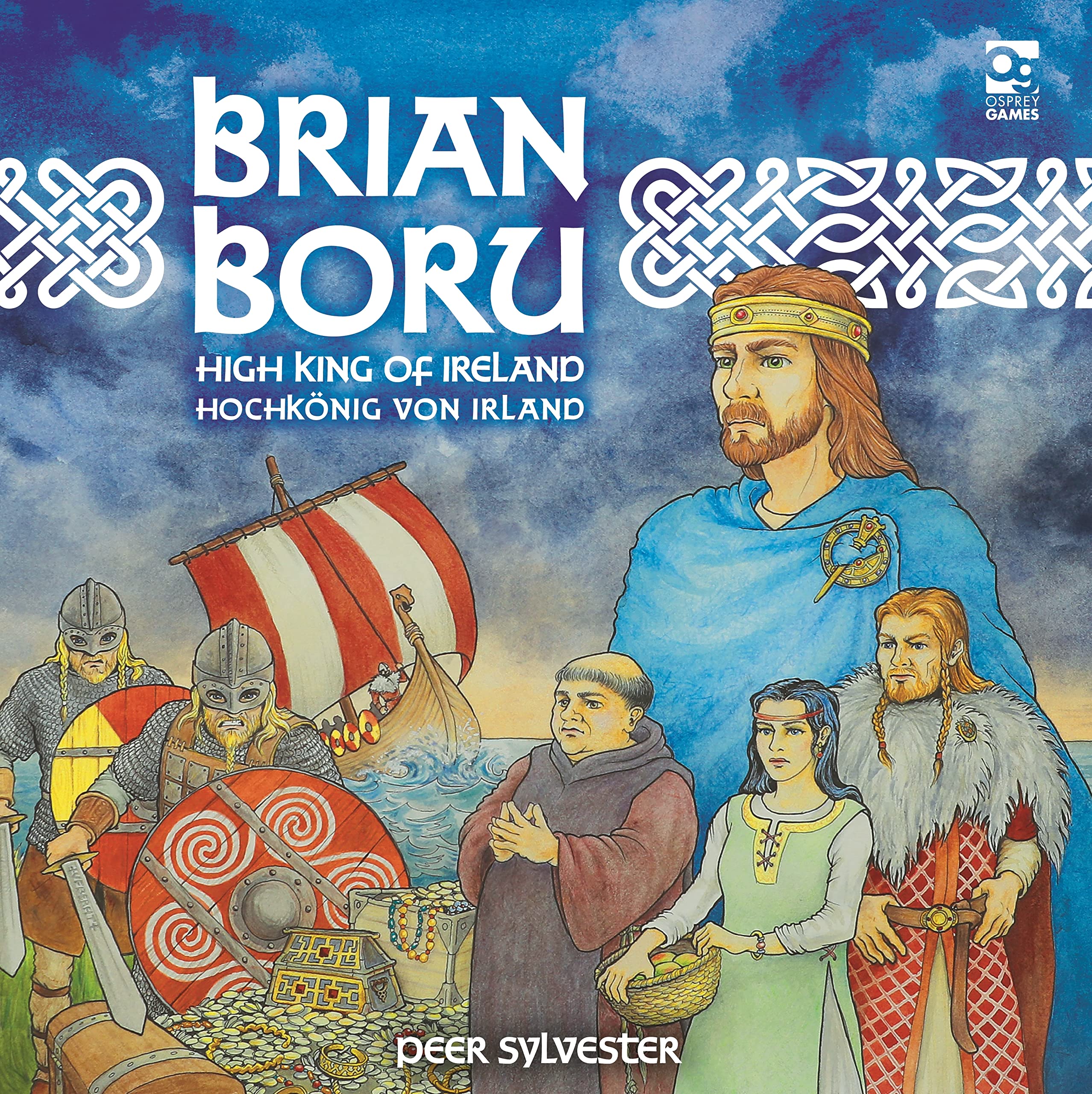 Osprey Games Brian Boru: High King of Ireland Board Game | Ages 14+ | 3-5 Players | 60-90 Minutes