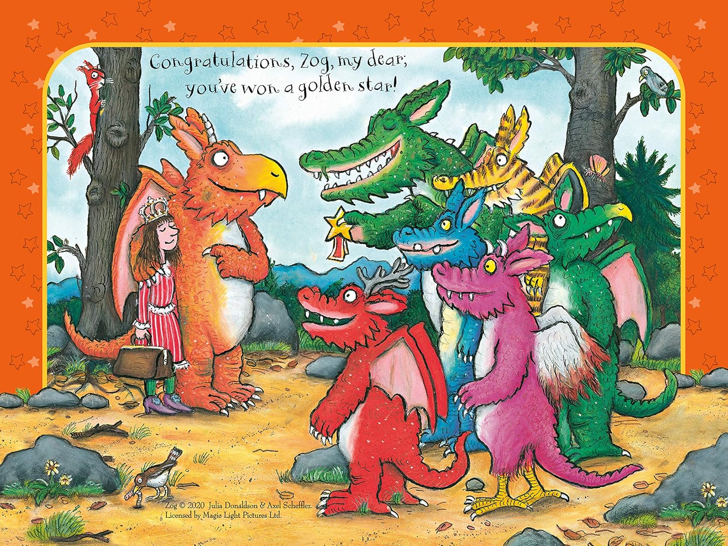 Ravensburger Zog 4 in a Box Jigsaw Puzzles - 72 Pieces (12, 16, 20, 24) for Kids Age 3+ 5