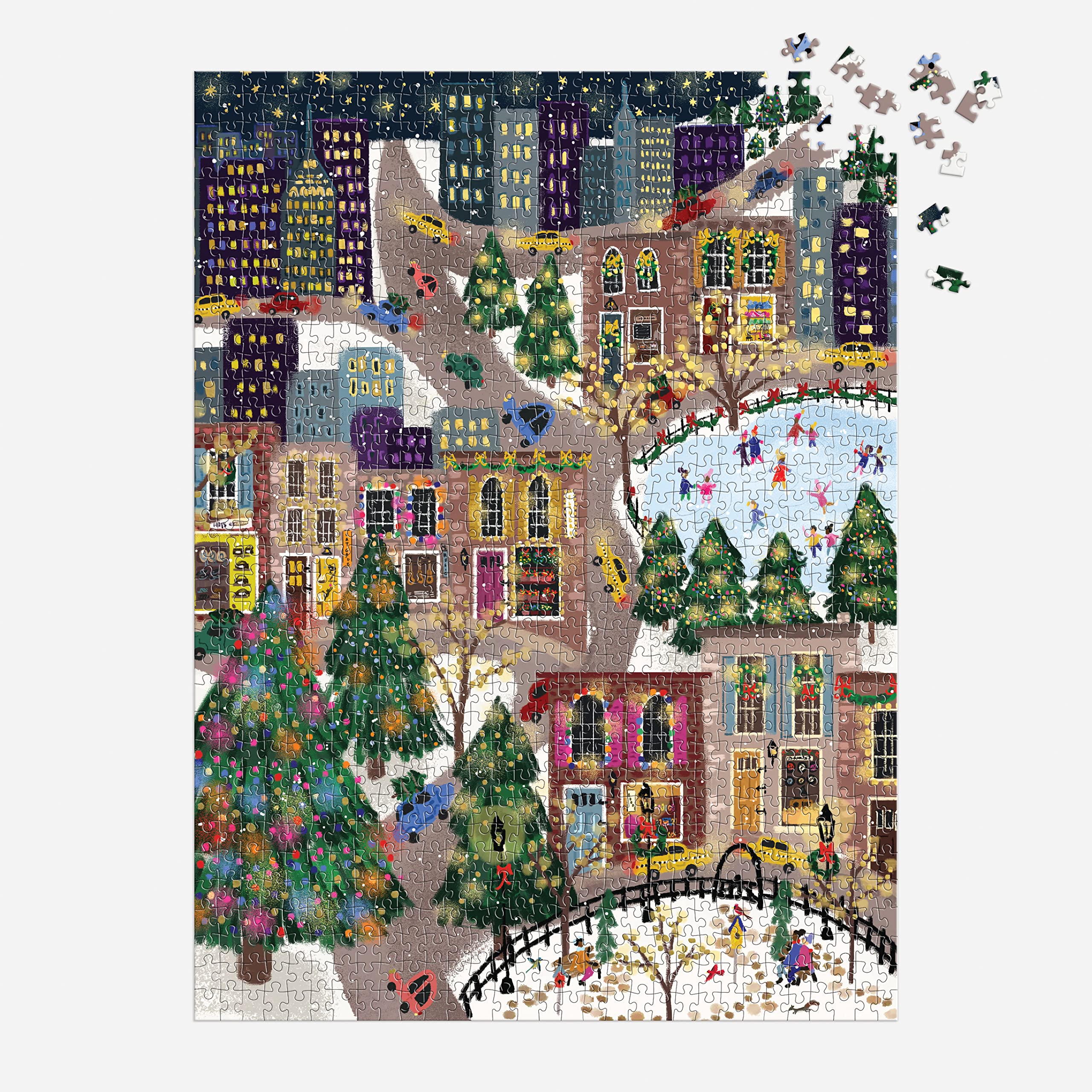 Galison Joy Laforme Sparkling City 1000 Piece Foil Jigsaw Puzzle | 27 x 20 Inches 5