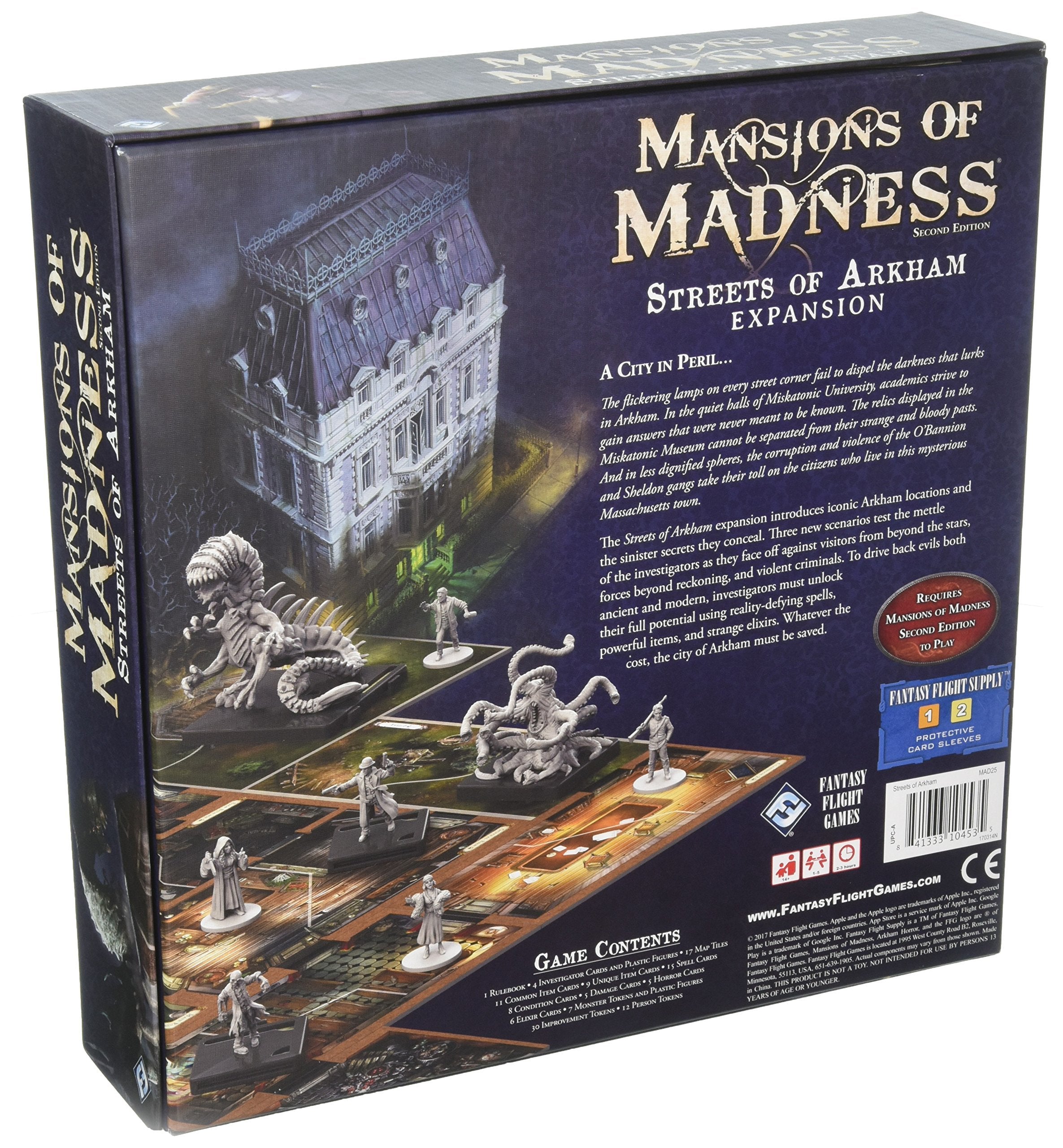 Fantasy Flight Games Mansions of Madness: Streets of Arkham Expansion | 1-5 Players | 120-180 Min