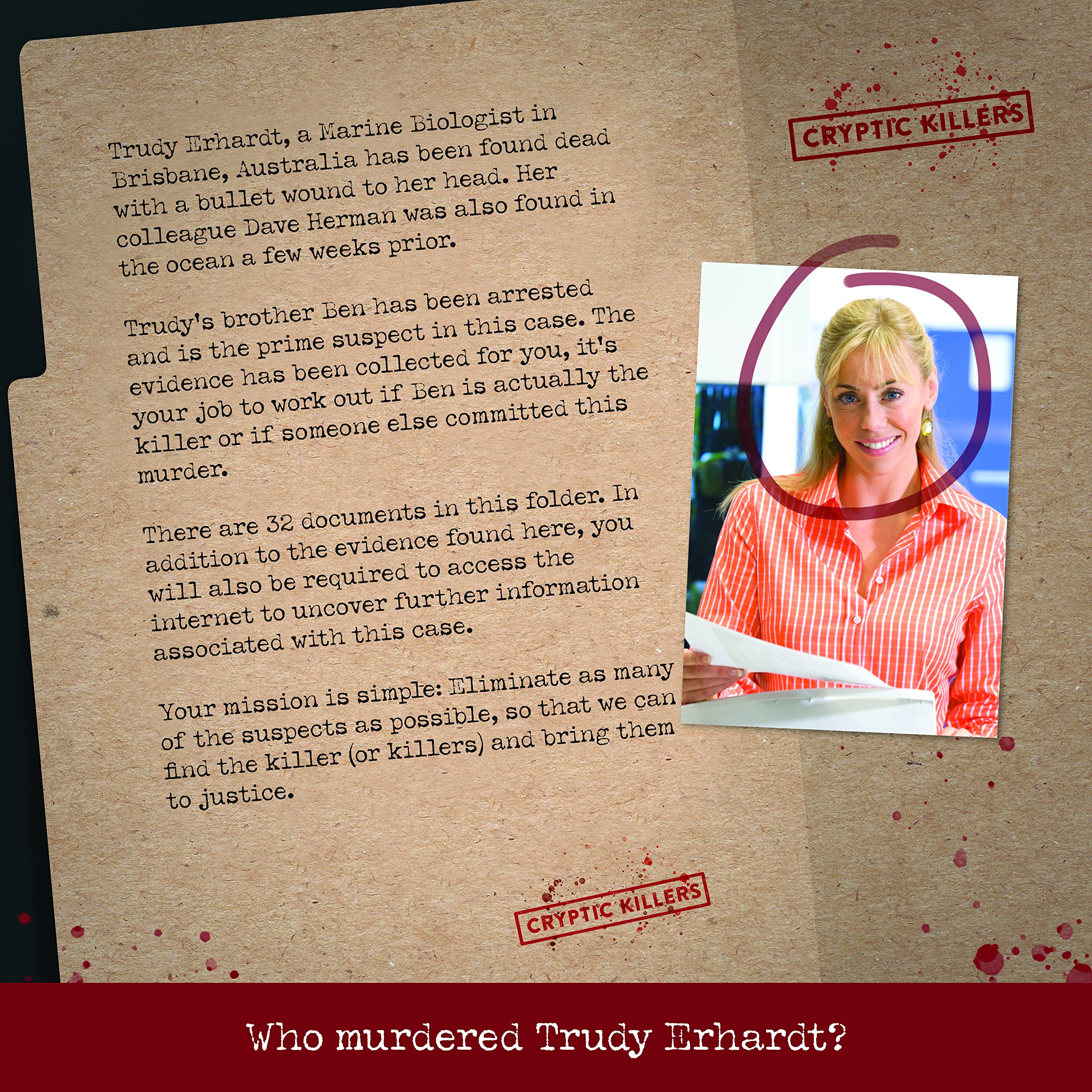Cryptic Killers Unsolved Murder Mystery Game - Cold Case Files Investigation | 3+ Hours Playtime | Difficulty 4/5 2