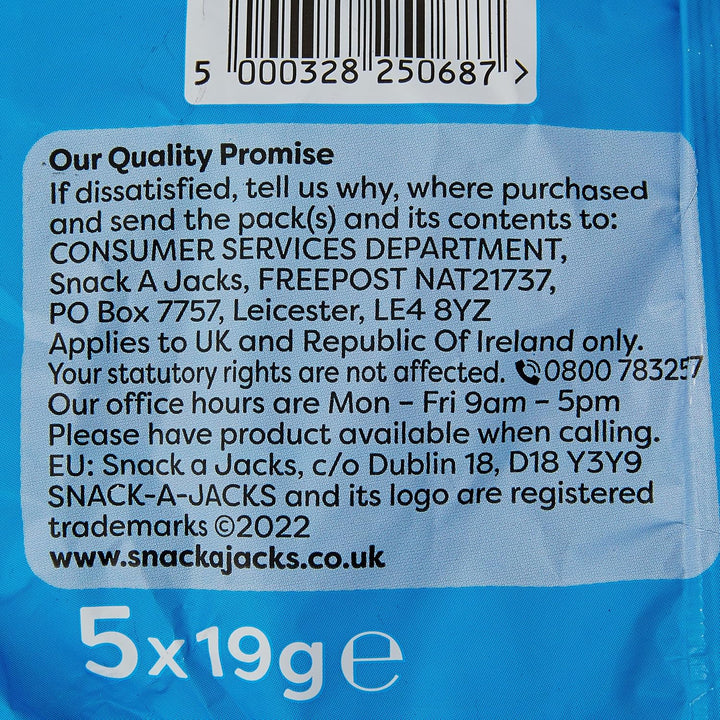 Snack a Jacks Salt & Vinegar 5 x 19g Rice & Corn Cakes