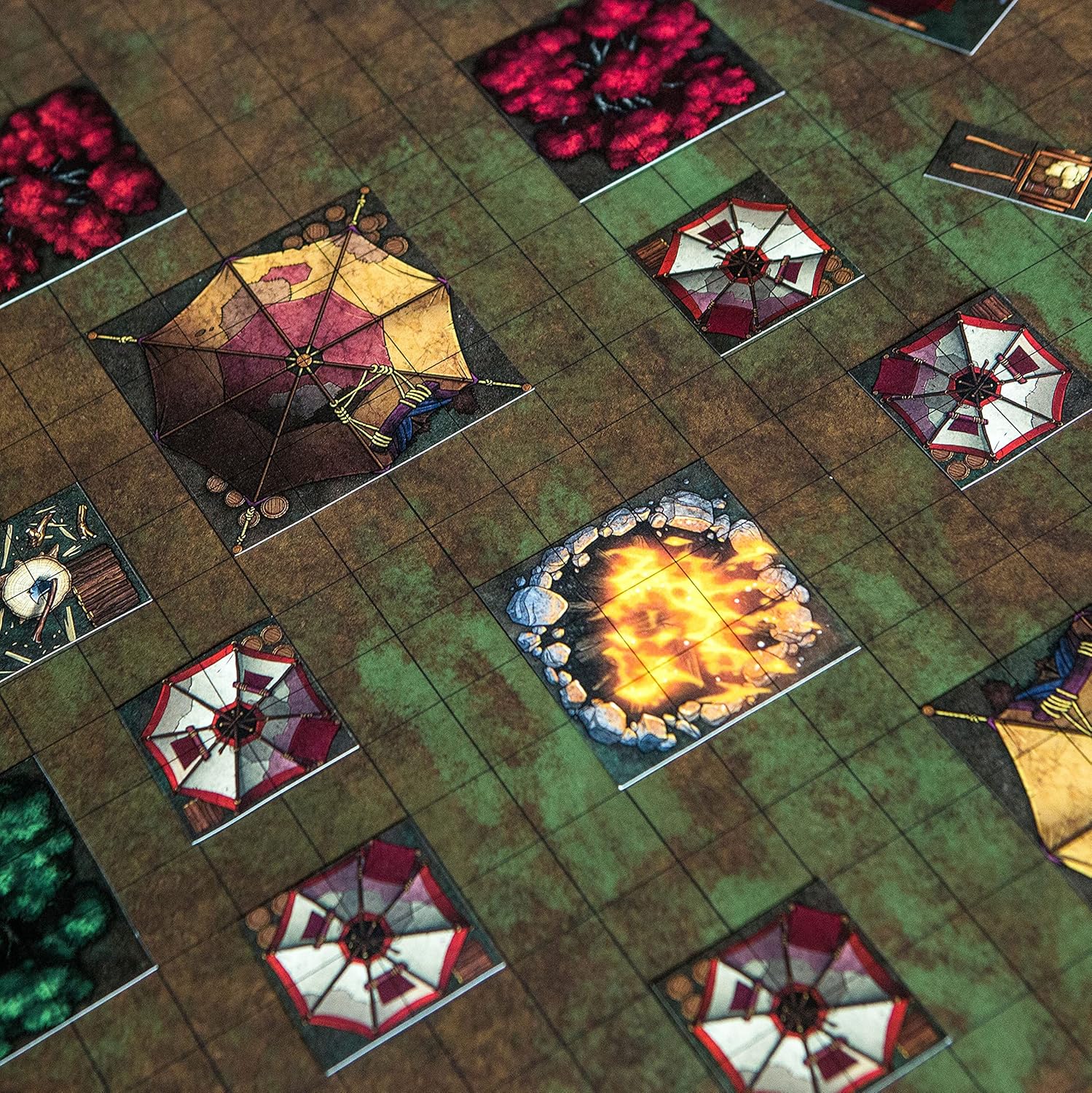 Dungeon Craft Cursed Lands Board Game - 1000+ Reversible Terrain Tiles for D&D Curse of Strahd 8