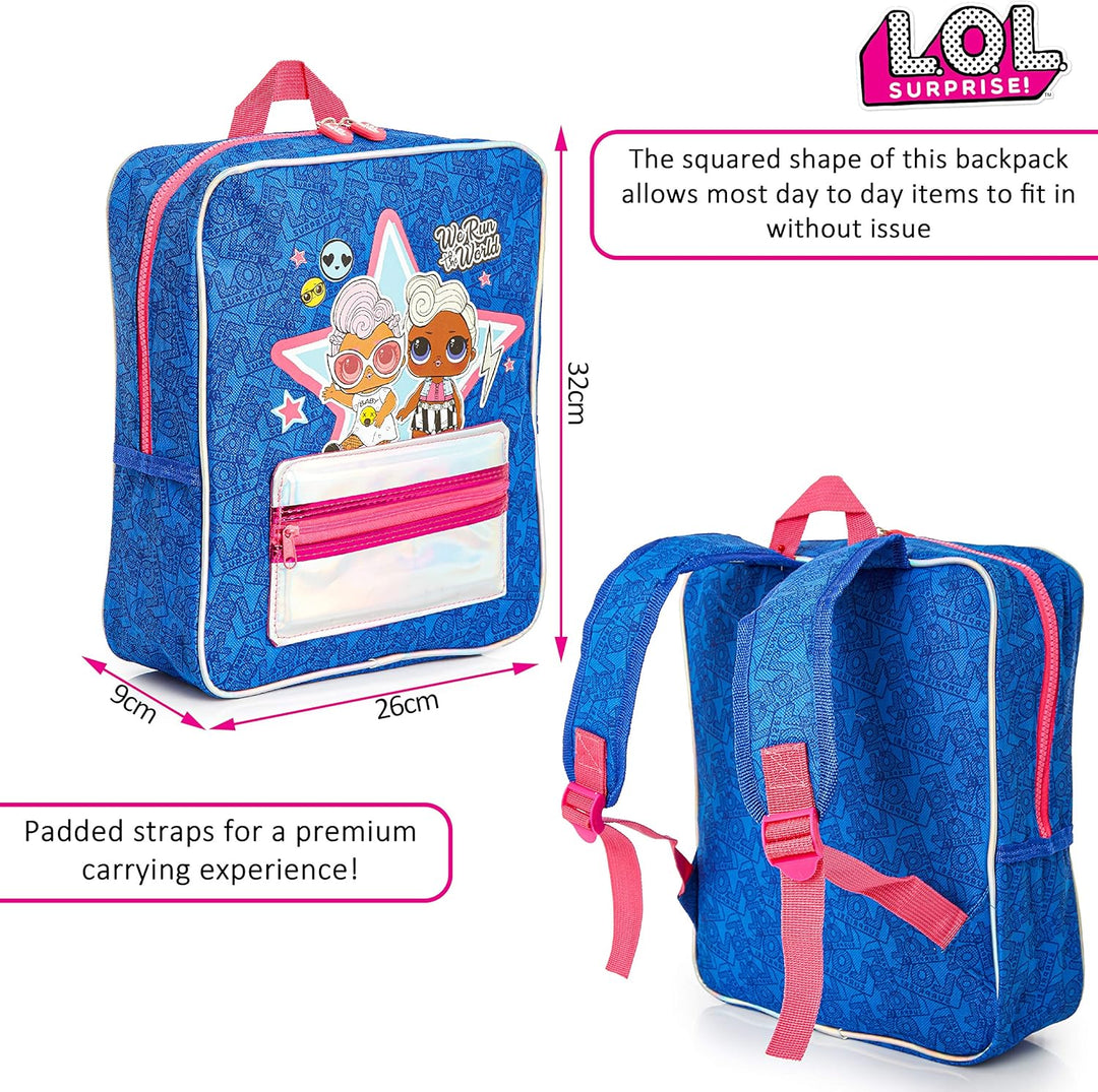 LOL SURPRISE Unisex Pocket Backpack, Leisure and Sportwear, Multicolor (NI-420-050)