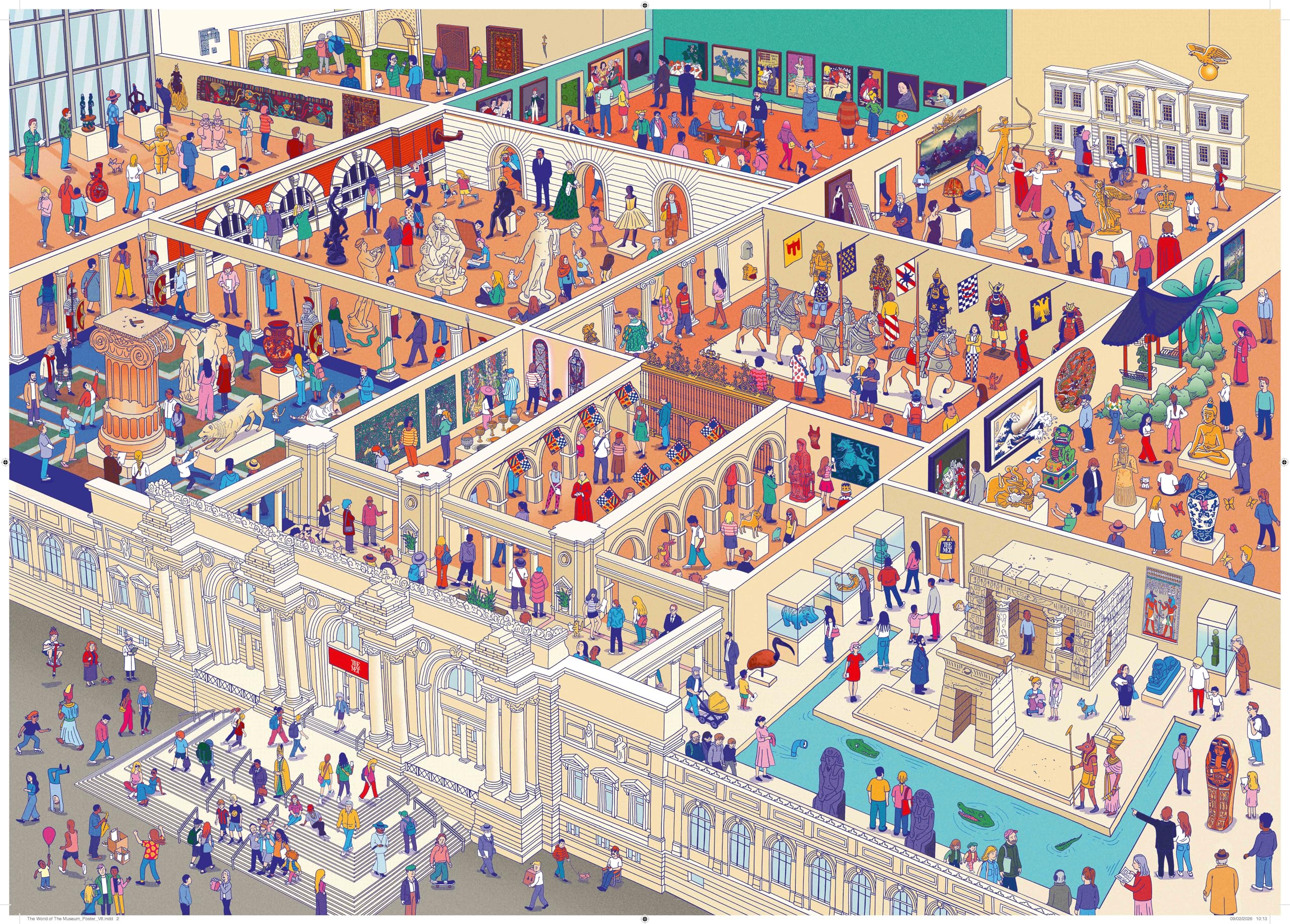 Laurence King The World of the Museum Jigsaw Puzzle - 1000 Pieces, Adult