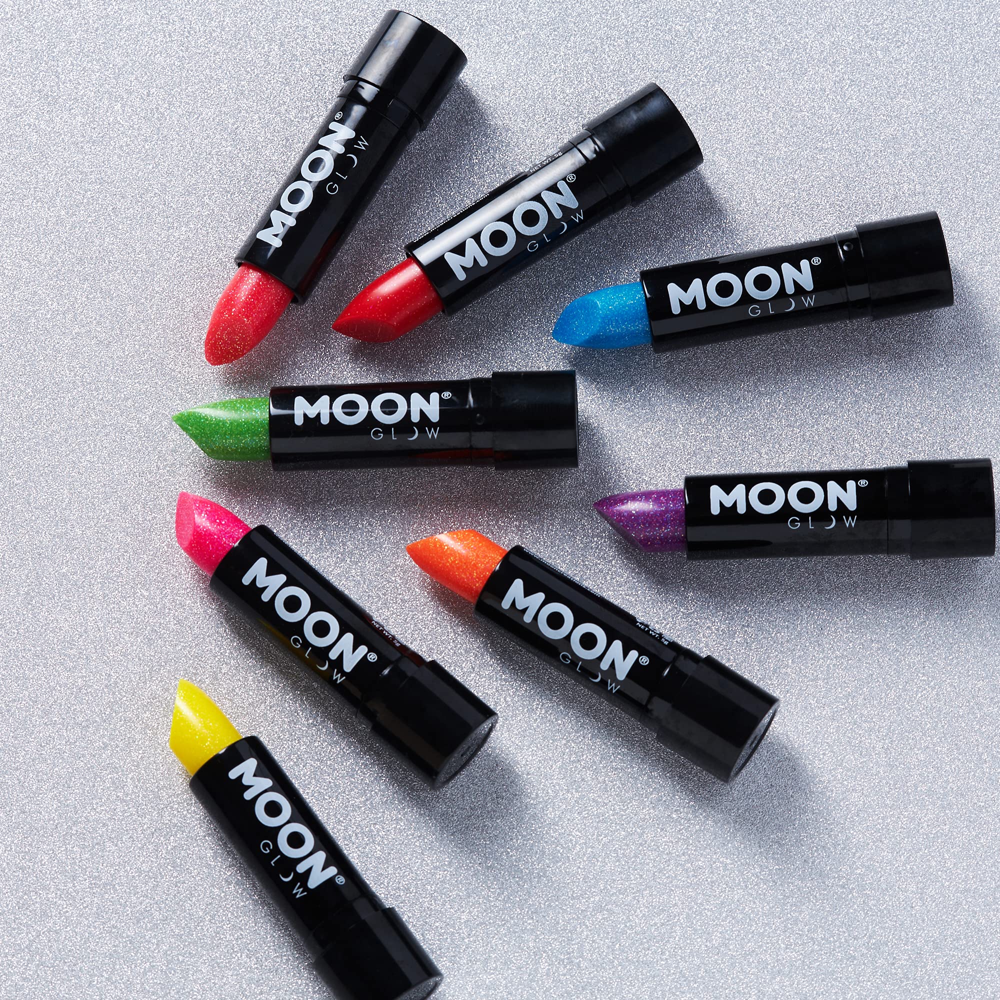 Moon Glow - Neon UV Glitter Lipstick (19g) - Purple 11