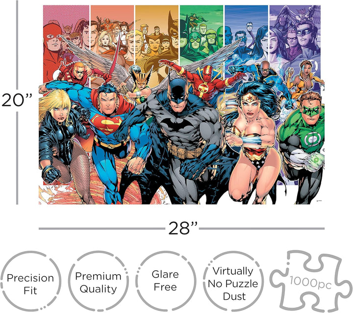 Aquarius DC Comics Justice League of America - Justice League 1000-Piece Jigsaw Puzzle (65231)