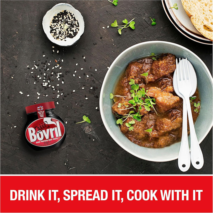 Bovril Beef & Yeast Extract Paste - High in Protein, Versatile Beef Spread for Drinks, Cooking & Toast, 250g