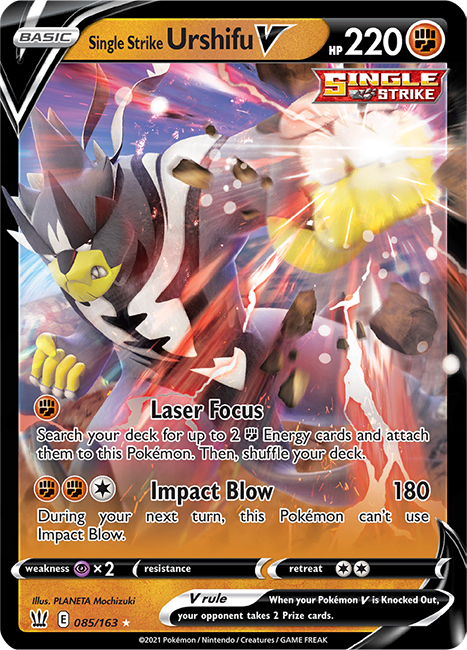 Pokémon | Single Strike Urshifu / Rapid Strike Urshifu Liga-Kampfdeck (eins nach dem Zufallsprinzip)