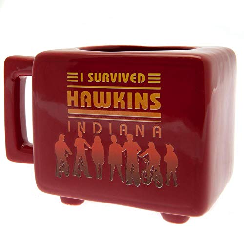 Stranger Things 3-D-förmige wärmeverändernde Tasse im Retro-TV-Design – offizielles Merch