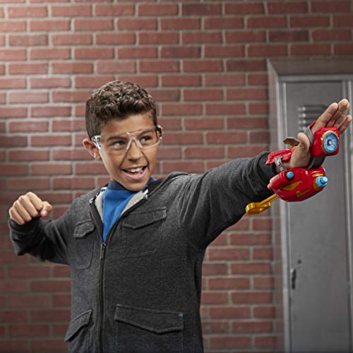 NERF Power Moves Marvel Avengers Iron Man Repulsor Blast Gauntlet NERF Dart-Launching Toy