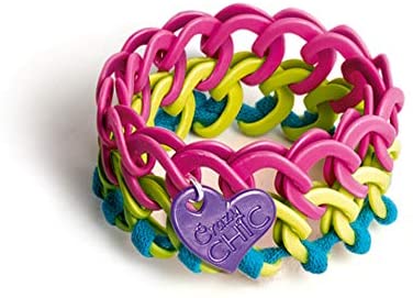 Clementoni 18585, Crazy Chic Wow bracelets Jewellery Kit for Children, Ages 7 ye