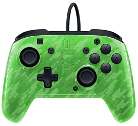 Pdp Controller Faceoff Deluxe + Audio Wired Switch Camo Green