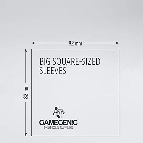 GAMEGEN!C- Prime Big Square Sized Sleeves 82 x 82 mm (50), Clear Colour (GGS1004