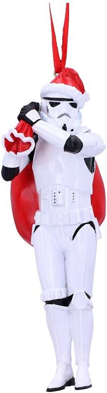 Nemesis Now Stormtrooper Santa Sack Hanging Ornament 13cm, White