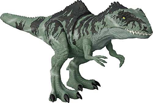 Jurassic World Dominion Dinosaur Toy, Strike N Roar Giganotosaurus Action Figure